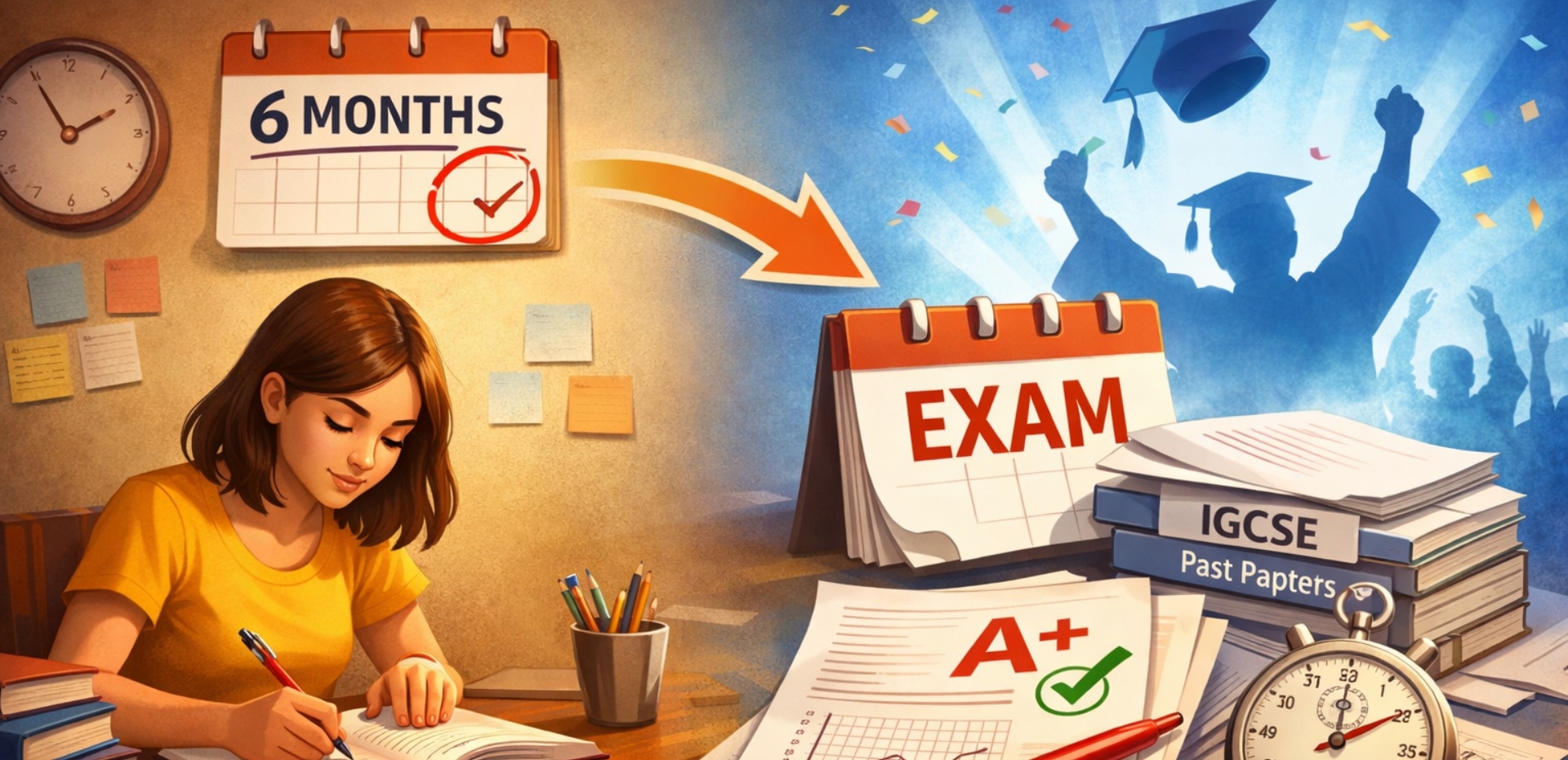 Countdown Plan to IGCSE Exams: 6 Months to the Exams, the Ultimate Guide to Studying
