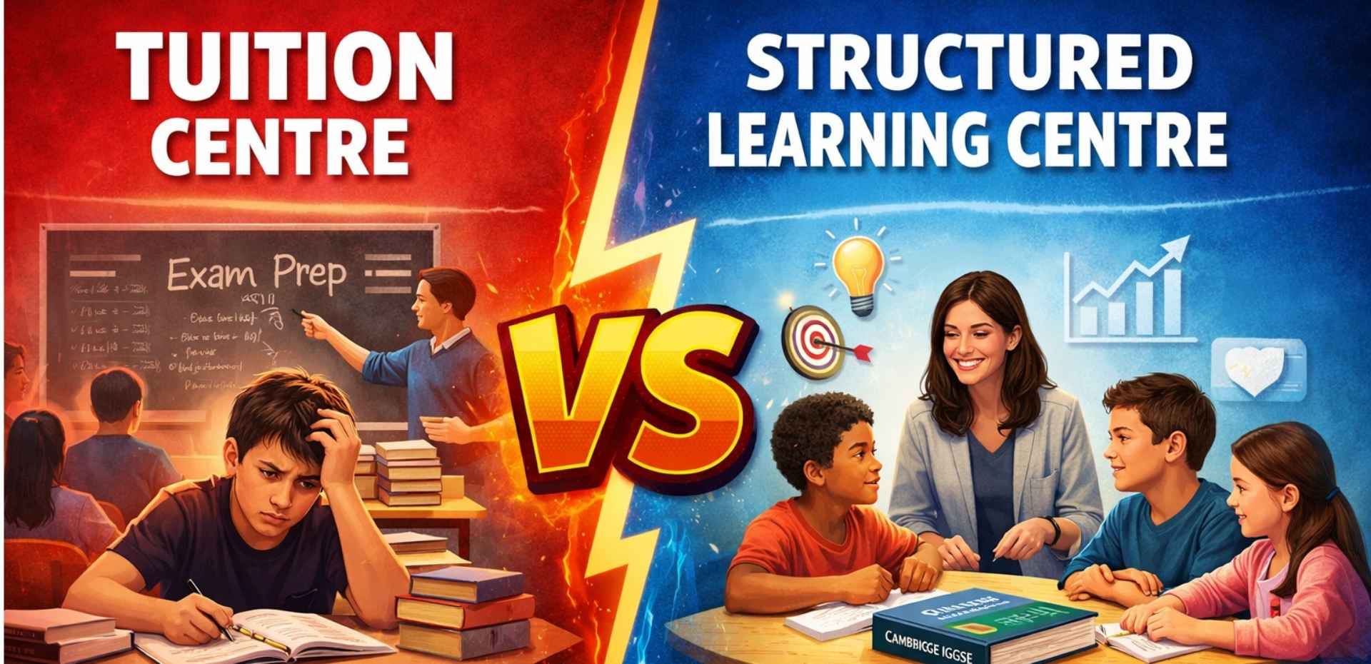What separates a structured learning centre from tuition?
